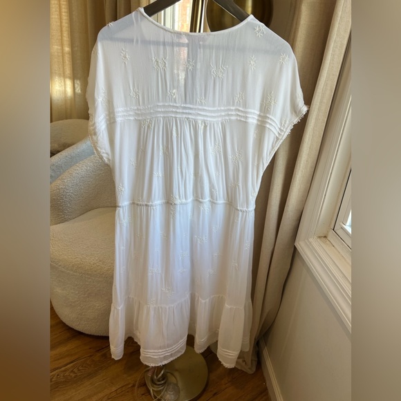Indiska White Embroidered Dress | Large - Picture 4 of 8